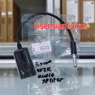 Microphone Headphone Audio Splitter 3.5mm to 2 x 3.5mm 16cm - FA297