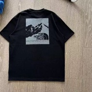 外國預訂 2色選 the north face 山系 雪山拼色 box logo 短袖T恤 tee