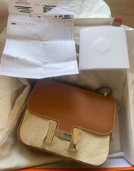 Hermes 康康19金棕色stamp A