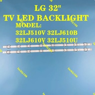 NEW 2PCS LED Backlight Strip For LG 32" TV LED BACKLIGHT 32LJ510D 32LJ510V 32LJ610V 32LJ510U HC320DX