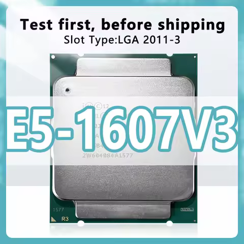 Xeon E5-1607V3 CPU 22nm 4 Cores 4 Threads 3.1GHz 10MB 140W processor LGA2011-3 for X99 server mother