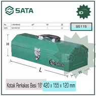 Iron Tool Box 16" 420 x 155 x 120 mm 95115 Sata Tools