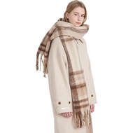 Halemet Vintage Scarfs for Women Warm Shawls and Wraps for Evening Dresses Soft Poncho Coat Thick Ca