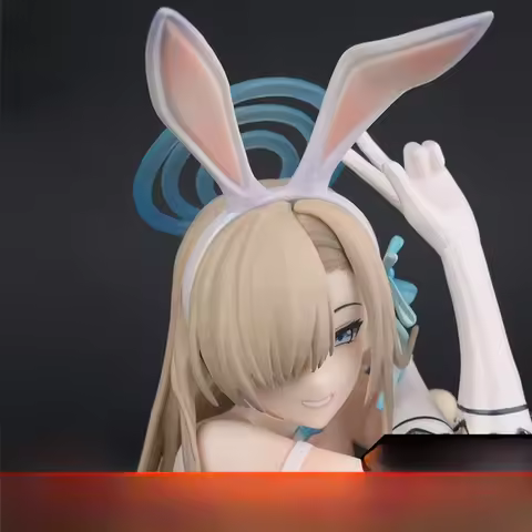 Blue Archive Rabbit Girl Statue Anime Beau Girl Second Model Desktop Ornaments One Day at the Beach 