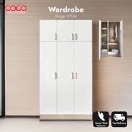 COCO_4DOOR&6DOOR WARDROBE_Almari Baju 4&6 Pintu Besar_Storage Cabinet Almari Baju_Almari Pakaian_Alm