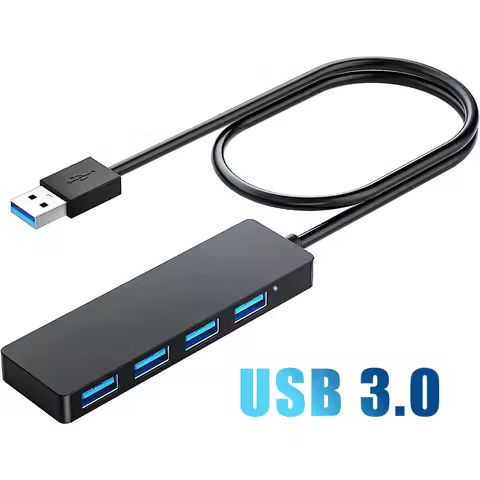 USB Hub,USB Splitter for Laptop,Multiport USB 3.0 Hub Port Expander Fast Data Transfer 4 Port Window