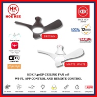 KDK AIRY F40GP 40inch (100CM) 3-Blades WIFI-Control DC Fan with LED Light