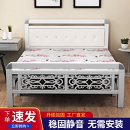 HY-D Foldable Bed Four-Fold Bed Single Double Bed Plank Bed Iron Bed Simple Lunch Break Portable Hard-Based Bed Noon Bre