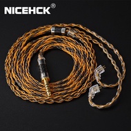 NICEHCK C8-1 8 Core Silver Plated and Copper Mixed Earphone Cable 3.5/2.5/4.4mm MMCX/NX7 Pro/QDC/0.78mm 2Pin For DB3 ST-10s