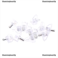 Chantsingheartily12Pcs Clear Shelf Peg Support Plug in Stud Steel Pin Cabinet Cupboard 5mm Hole
