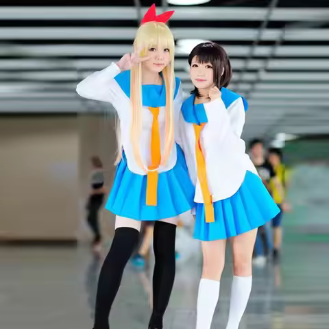 Anime Onodera Kosaki Cosplay Costume Kirisaki Chitoge Cosplay Tops Skirts Tie Stocking Women Hallowe