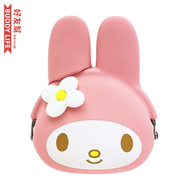 My Melody 美樂蒂 mimi POCHIBI 矽膠口金錢包 收納包 | 平行進口