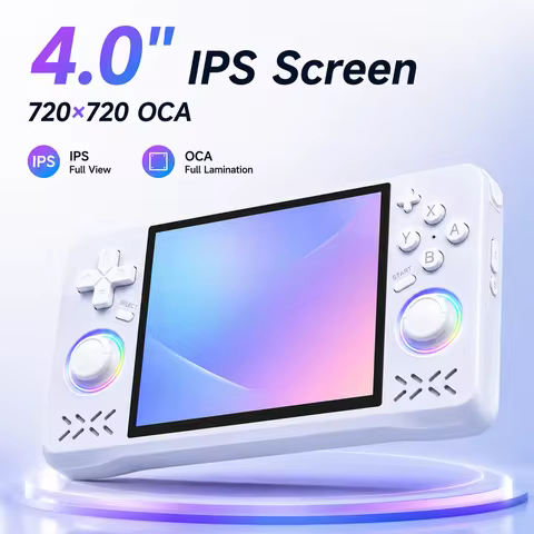 XF40H Handheld Game Console New Model with 30+ Emulators 4.0'' IPS Large Screen 4000mAh Battery Long
