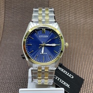 Citizen Eco-Drive BM7334-66L Blue Dial Two Tone Gold Stainless Steel Analog Men's Watch