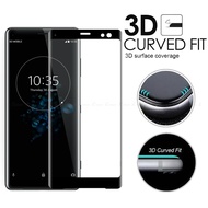 3D Curved Edge Full Cover Tempered Glass For Sony Xperia XZ3 XZ2 XZ1 Compact Premium XA1 XA2 Plus Ultra Screen Protector Film