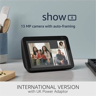 Original Echo Show 8 HD Smart Display With Alexa and 13 MP camera International Version New 199-AHUIEN