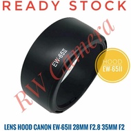 Lens Hood Canon Ew-65Ii Ew65Iii 28Mm F2.8 35Mm F2 Ef 35 Mm 28 Mm F 2.8