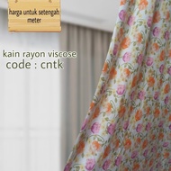 kain rayon viscose premium motif fres