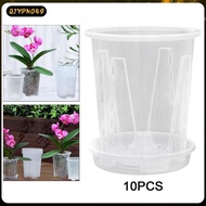 [qjypno49] 10x Orchid Pots Flower Pot Planter for Health Root Growth, Professional, with