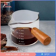 [Prettyia1] Espresso Measuring Glass Jug Cup Measuring Pitcher Accurate Scale
