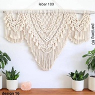 HIASAN DINDING Wall decor macrame Knitting macrame Rope Wall Hanging