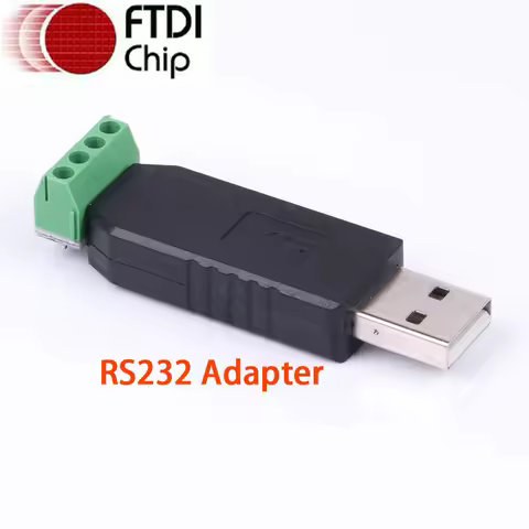 USB 2.0 RS 232 RS232 Converter Adapter Cable 4 Pin Serial Port FTDI Chip TX RX GND VCC 5V Module Sup