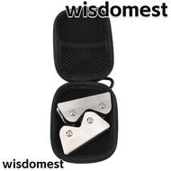 WISDOMEST 2PCS Billiard Cue Roller, Dual Roller Set Silver Billiard Cue Straightness Detector, Stain