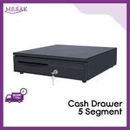 2Dfire Cash Drawer 5 Segment Electric Cash Box With Lock Peti Tunai Mesin Tunai Empat Petak 五格收银机钱箱