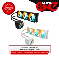 Gigabyte Gaming 360 ARGB CPU Liquid Cooler AIO Cooler Black/Ice