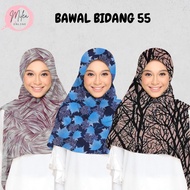BAWAL CURVE PRINTED CHIFFON BIDANG 60 I BAWAL LABUH I BAWAL BIDANG BESAR I BIDANG 60