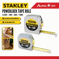 STANLEY PowerLock Measuring Tape 3.5M 5M 8M 10M Steel Rule 33-215 33-158 33-428 33-463 Malaysia