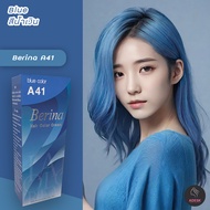 เบอริน่า A41 สีน้ำเงิน สีย้อมผม ครีมย้อมผม เปลี่ยนสีผม สีผม Berina A41 Blue Hair Color Cream