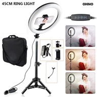 34CM 45CM 50CM LED Light with Tripod Legs, Phone Clip & LED Light Bag for Studio Live Ring Light Liv