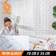 PAKET 10 LEMBAR Wallpaper Brickfoam Bata 3D Foam Timbul - Brickfoam Wallpaper Stiker Dinding Foam