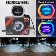 CR7 Original C662 Headlight Shroud Acrylic RGB App Plus DEVIL Eye Blue Lens