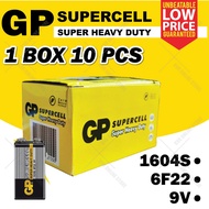 GP SUPERCELL Super Heavy Duty 1604S 6F22 9V Battery Batteries 1 BOX