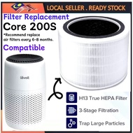 Levoit Filter Core 200 200S 200S-RF Air Purifier Replacement HEPA 3-Stage Activated Carbon Fits