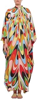 Women Soft Satin Silk Kaftan,Designer Printed Caftan Dress,Luxury Kaftan,Resort Wear Kaftan,Stylish Long Caftan,Multi Color Caftan Dress., Multicolor, One Size