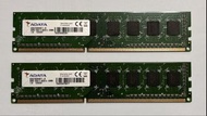 ADATA DDR3 1600MHz 8GB RAM (2條)