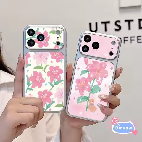 Cute Rose Floral Bear Print Phone Case For OPPO Find X9S X9 X8 X8S X7 X6 X5 F33 F31 F29 F27 F25 F23 