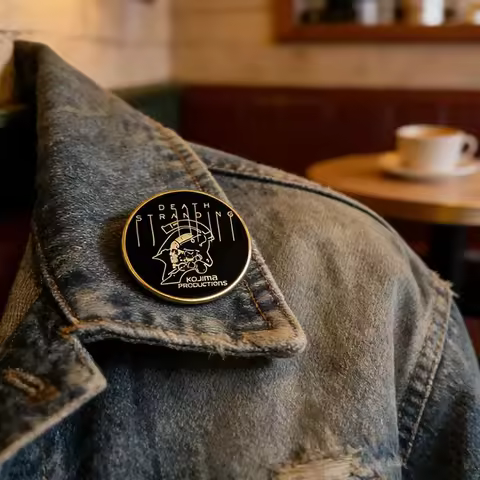 Death Stranding Enamel Pin Kojima Productions Ludens Logo Badge Metal Brooch Game Fan Gift Cyberpunk