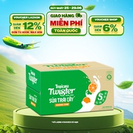 [SALE 25.6] Thùng 24 Chai Sữa Trái Cây Hương Cam Twister (320ml/chai)