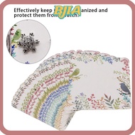 ✿BJA✿ 100Pcs White Square Earring Display Cards, White background Paper Handmade Jewelry Packaging C