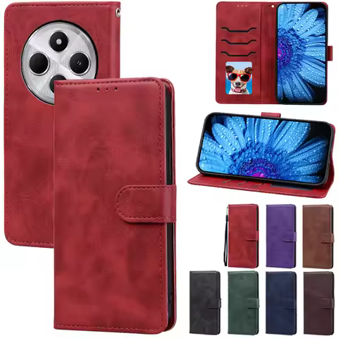 Poco C75 Case For Poco C75 Case Wallet Leather Flip Cover For Xiaomi Poco C75 Case Silicone Cover Fo