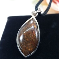Canada Ammolite pendant Canada Ammolite Colorful Stone pendant Necklace (Natural)