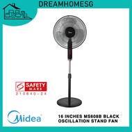 Midea 16 Inches MS608B Black Oscillation Stand Fan