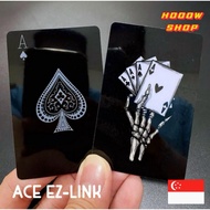 ( SG SELLER ) ACE EZ-Link Card Sticker | Full Black & Skull Designs | Customise EZ-Link Stickers