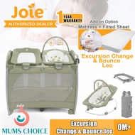Joie Excursion Change & Bounce Travel Cot - Leo