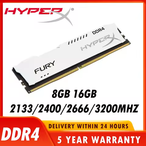 HyperX Fury DDR4 8GB 16GB 3600MHz 3200MHz 2666MHz 2400MHz 2133MHz Ram DRAM DIMM Memory 288Pin For El