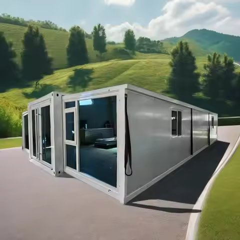 30FT Expandable Steel Container 3 Bedrooms 56 Sq.m. Tiny House 3 Outdoor Kitchen Office Building Pre